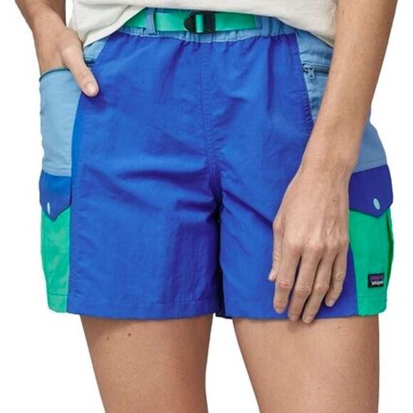 NEW Patagonia Women's Outdoor Everyday Shorts Bayou Blue Size Small - Picture 1 of 4
